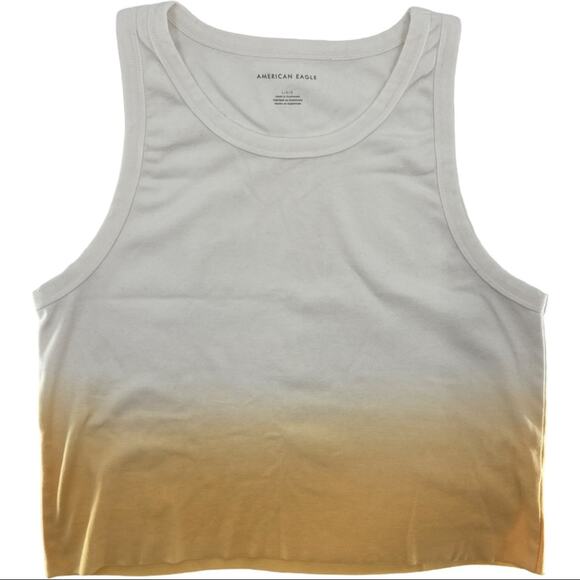 American Eagle Ombre Raw Hem Tank Top Size L - Picture 8 of 10